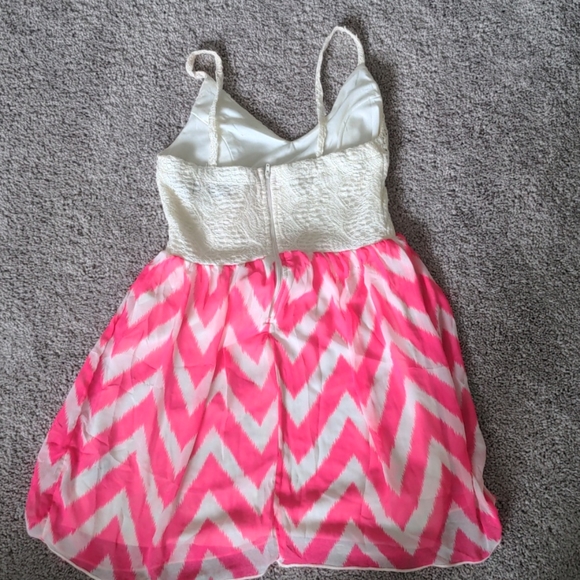 Crystal Doll  Lace w/ Chevron Dress - Picture 4 of 4